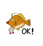 ゆる〜い魚のスタンプ（個別スタンプ：8）