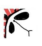 リアクションするパンダ（個別スタンプ：7）