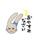 シンプルグレーうさぎ（個別スタンプ：8）