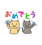 ゆるい手書きねこ（個別スタンプ：22）