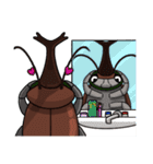 キラワレものたち(ゴキブリ編)（個別スタンプ：21）
