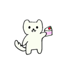 しろいケモノの日常（個別スタンプ：35）