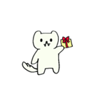 しろいケモノの日常（個別スタンプ：38）