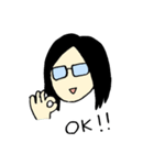 日常にいるメガネのひと（個別スタンプ：36）