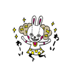 おしゃれうさぎの楽しい毎日（個別スタンプ：4）