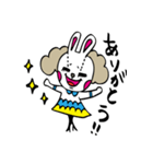 おしゃれうさぎの楽しい毎日（個別スタンプ：9）