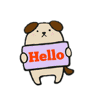 シンプル日常会話アニマルスタンプ（個別スタンプ：2）