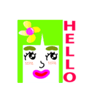 ☆★☆まゆ子の英会話だよ★☆★（個別スタンプ：1）