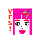 ☆★☆まゆ子の英会話だよ★☆★（個別スタンプ：2）