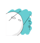 表情が読みにくい卵さんと仲間達（個別スタンプ：1）