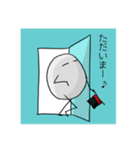 表情が読みにくい卵さんと仲間達（個別スタンプ：5）
