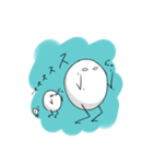表情が読みにくい卵さんと仲間達（個別スタンプ：10）