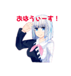 VTuber 月山ちせ＆チカゲ  その1（個別スタンプ：3）
