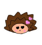 ハリネズミの表情（個別スタンプ：3）