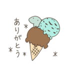 恐竜のいる毎日～チョコミントスイーツ（個別スタンプ：1）