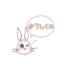 うさぎ「ラロット」の日常（個別スタンプ：3）