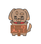 看板とわんわん（個別スタンプ：8）