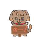 看板とわんわん（個別スタンプ：12）