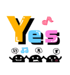 デカ文字！かげまると一緒。（個別スタンプ：9）