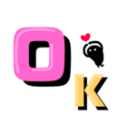 デカ文字！かげまると一緒。（個別スタンプ：10）