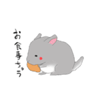 チンチラの、なう（個別スタンプ：3）