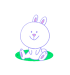 豊かな表情のうさぎ（個別スタンプ：1）