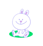 豊かな表情のうさぎ（個別スタンプ：2）