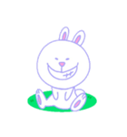 豊かな表情のうさぎ（個別スタンプ：4）