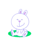 豊かな表情のうさぎ（個別スタンプ：8）