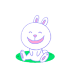 豊かな表情のうさぎ（個別スタンプ：9）