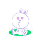 豊かな表情のうさぎ（個別スタンプ：12）