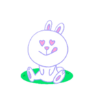 豊かな表情のうさぎ（個別スタンプ：13）