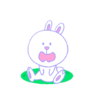 豊かな表情のうさぎ（個別スタンプ：34）