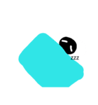 黒雪だる（個別スタンプ：7）