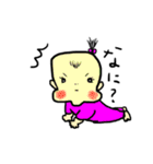 カラフル赤ちゃん。（個別スタンプ：1）