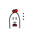 庭には1羽のにわとりがいる。（個別スタンプ：34）