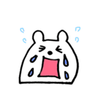 シンプルなしろくまたん（個別スタンプ：6）