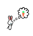 かよわきシュールなウサギ（個別スタンプ：21）