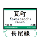 四国 琴平長尾線 志度線 駅名 シンプル（個別スタンプ：1）