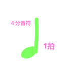 音符の長さ 基礎編（個別スタンプ：7）