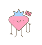 Cute stickers Strawberry and Blueberry（個別スタンプ：1）