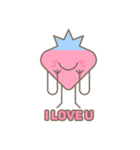 Cute stickers Strawberry and Blueberry（個別スタンプ：8）