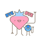 Cute stickers Strawberry and Blueberry（個別スタンプ：17）