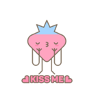 Cute stickers Strawberry and Blueberry（個別スタンプ：19）