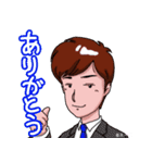 スーツ（背広）スタンプ（個別スタンプ：3）