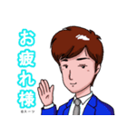 スーツ（背広）スタンプ（個別スタンプ：6）