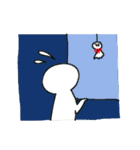 みみちぎれうさぎのスタンプ（個別スタンプ：14）