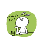 みみちぎれうさぎのスタンプ（個別スタンプ：21）
