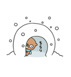 くまロールの冬。1（個別スタンプ：7）
