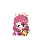 キュートなレディのさくらさん（個別スタンプ：14）